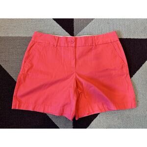 Ann Taylor Loft Shorts Womens 8 Peach Flat Front The Riviera‎ Chino